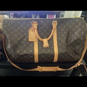 Authentic Louis Vuitton Keepall 55 Bando